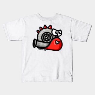 Turbo Snail - Turbosaurus (Red) Kids T-Shirt